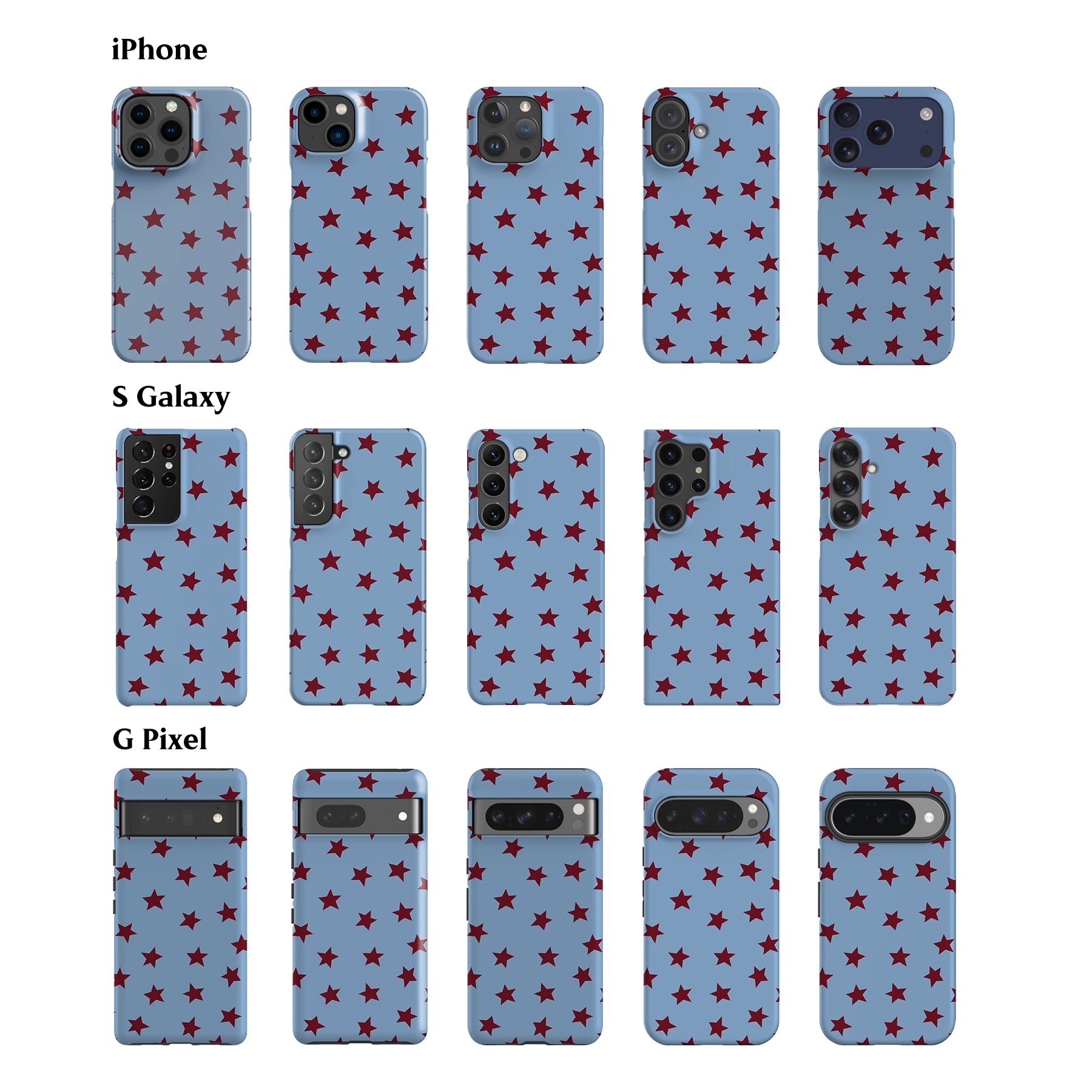 Light Blue Mini Stars Phone Case