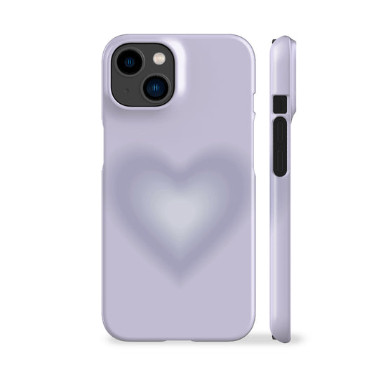 Lilac Gradient Heart Phone Case