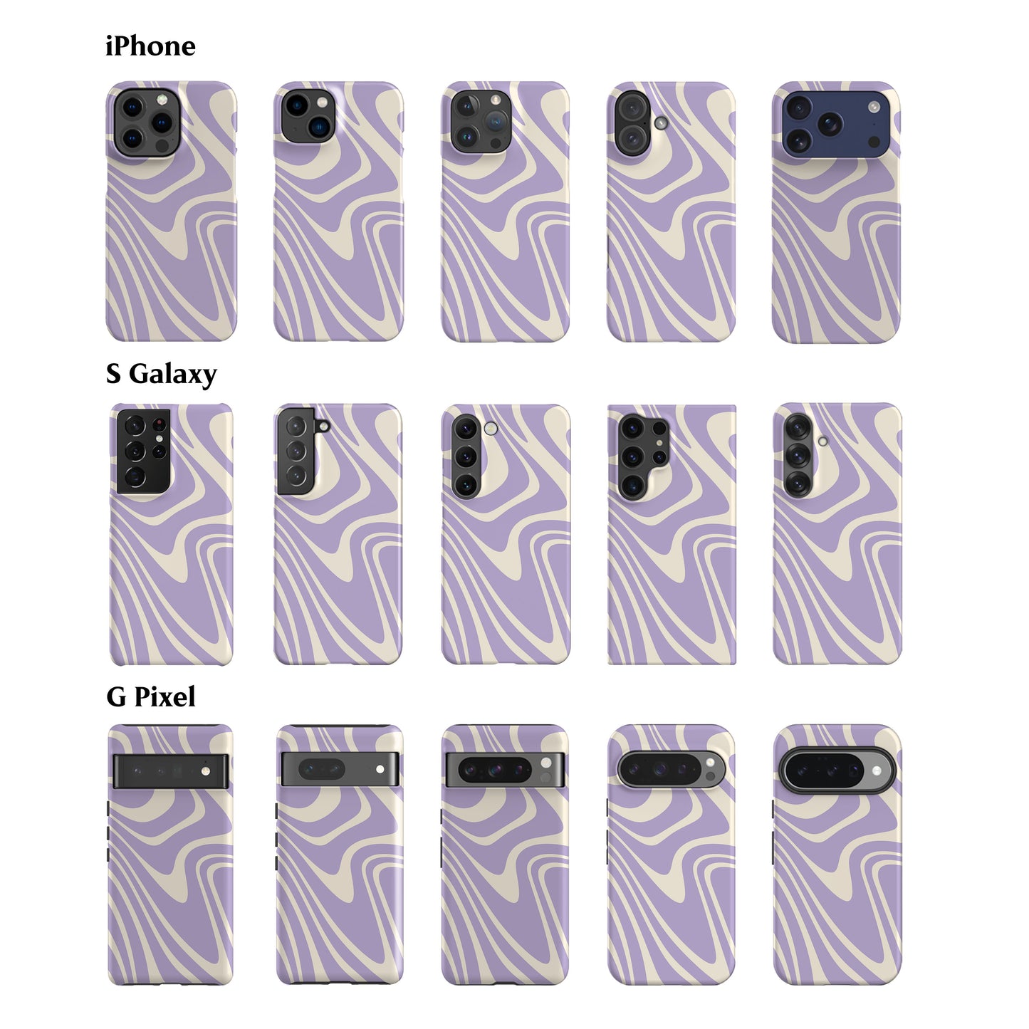 Lilac Waves Phone Case