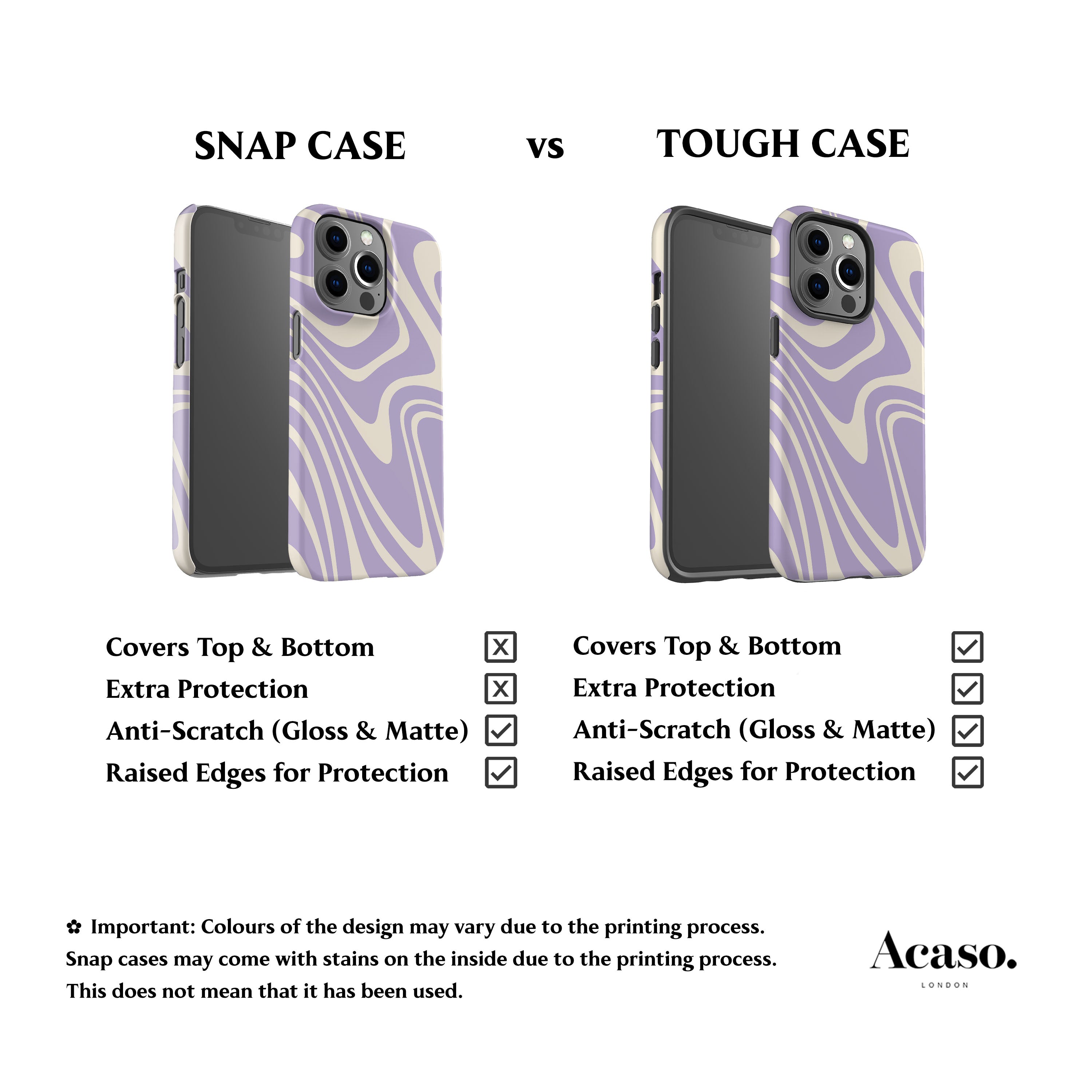 Lilac Waves Phone Case