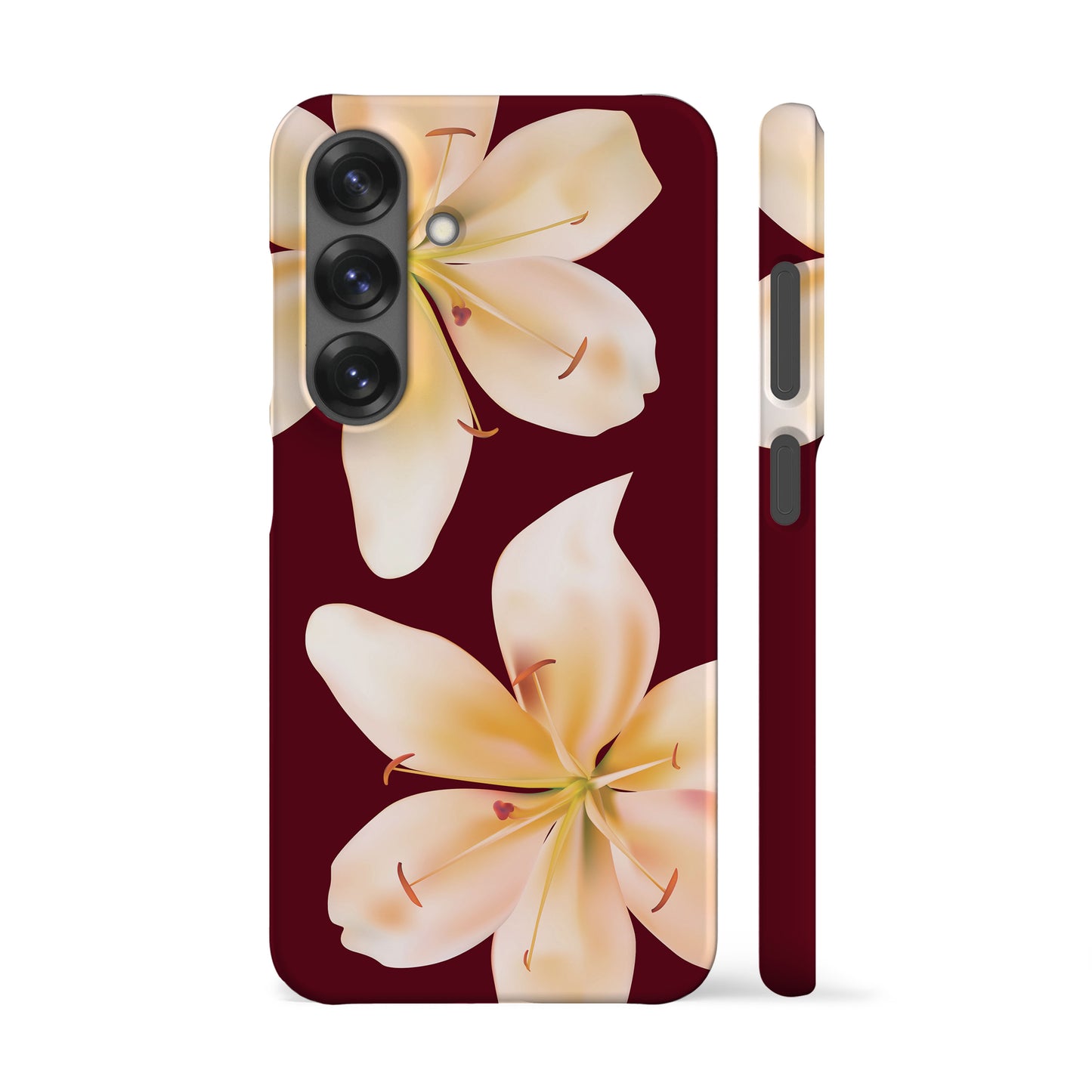 Lily Flower Maroon Phone Case