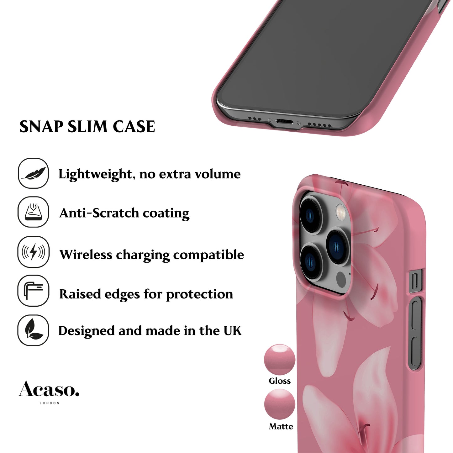 Lily Flower Dust Pink Phone Case