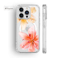 Lily Flowers Clear MagSafe iPhone Case