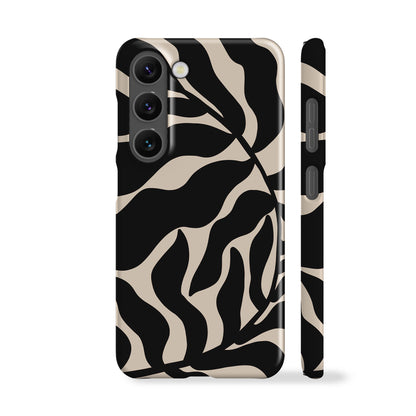 Abstract Black Leaf Phone Case