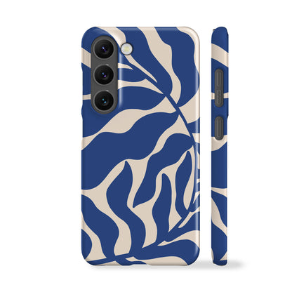 Abstract Blue Leaf Phone Case