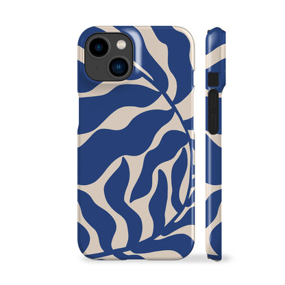 Abstract Blue Leaf Phone Case