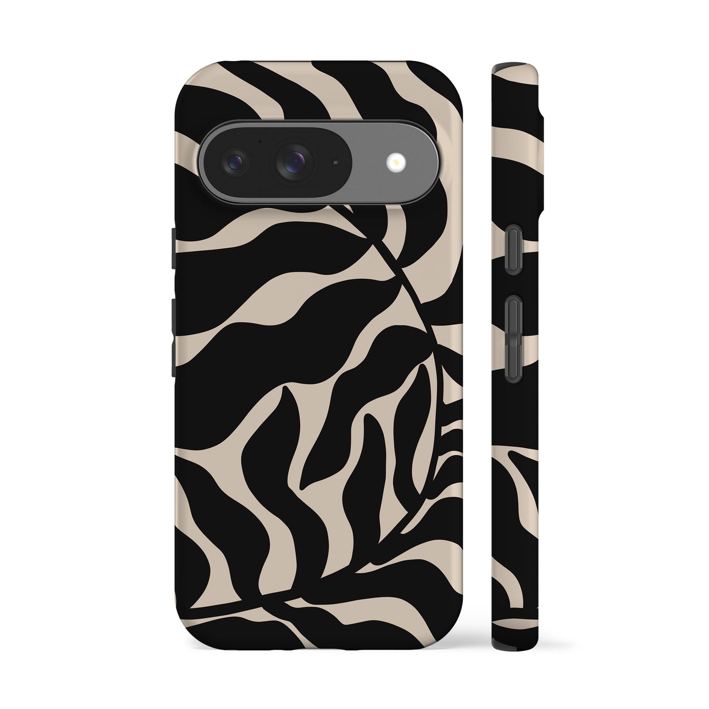 Abstract Black Leaf Phone Case