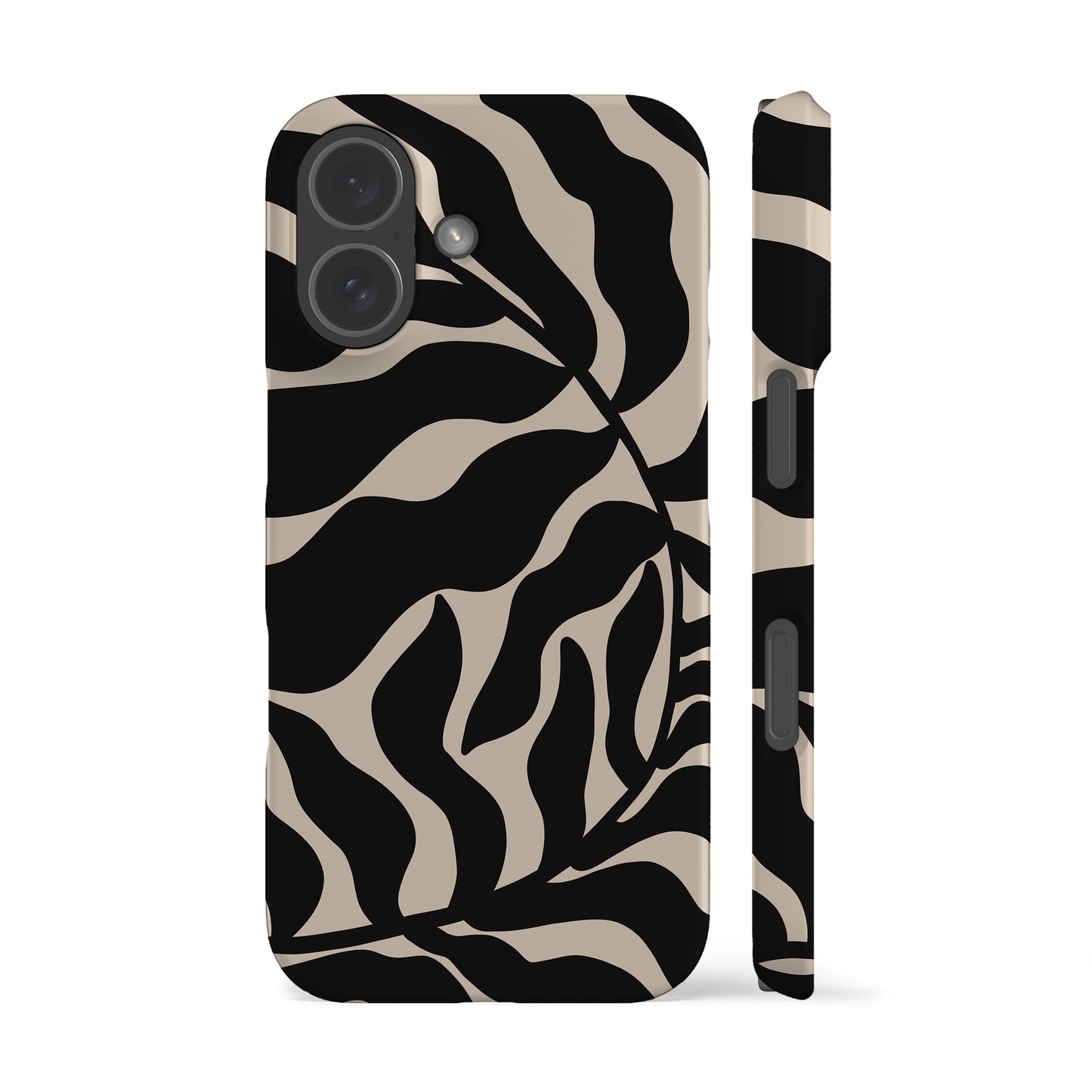 Abstract Black Leaf Phone Case