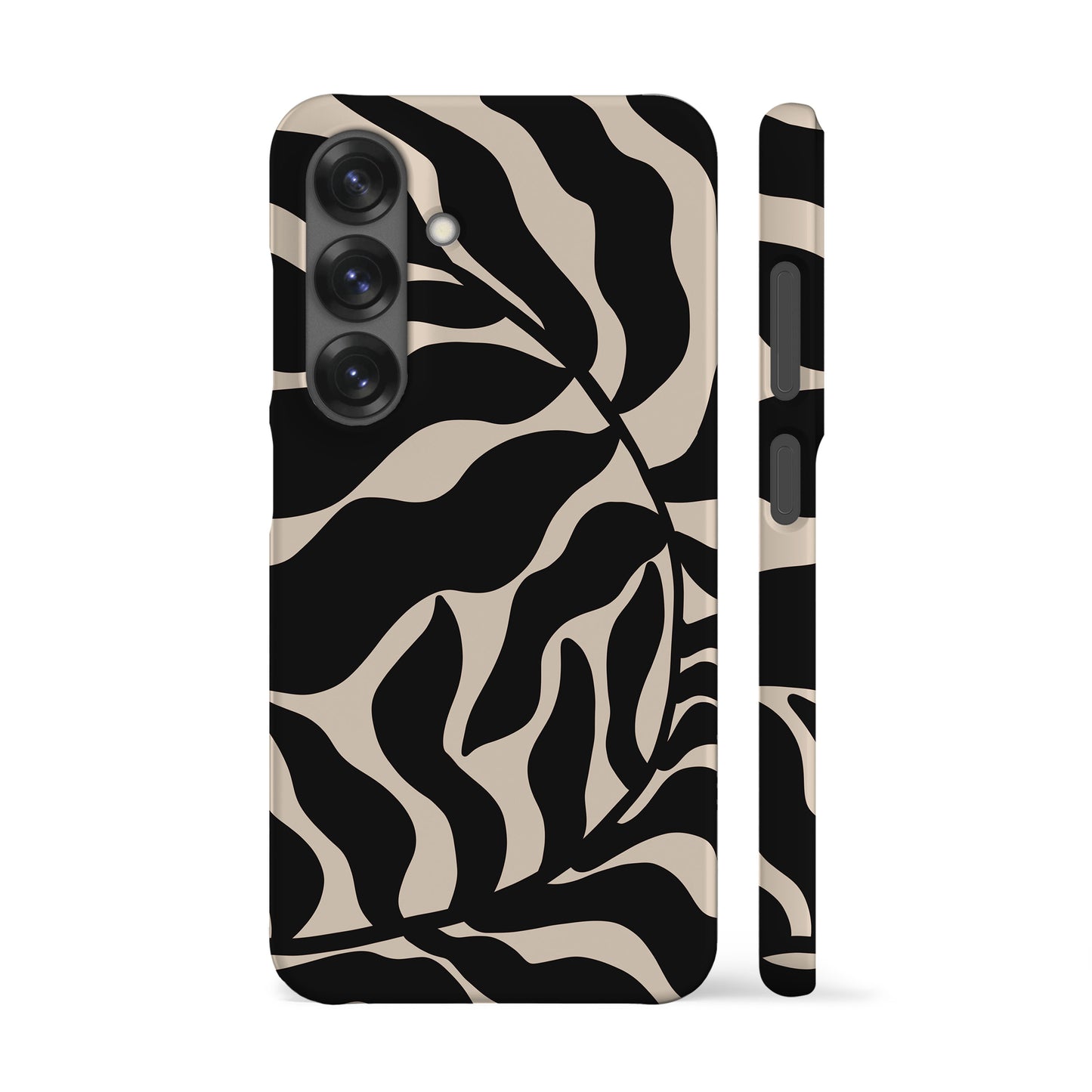 Abstract Black Leaf Phone Case