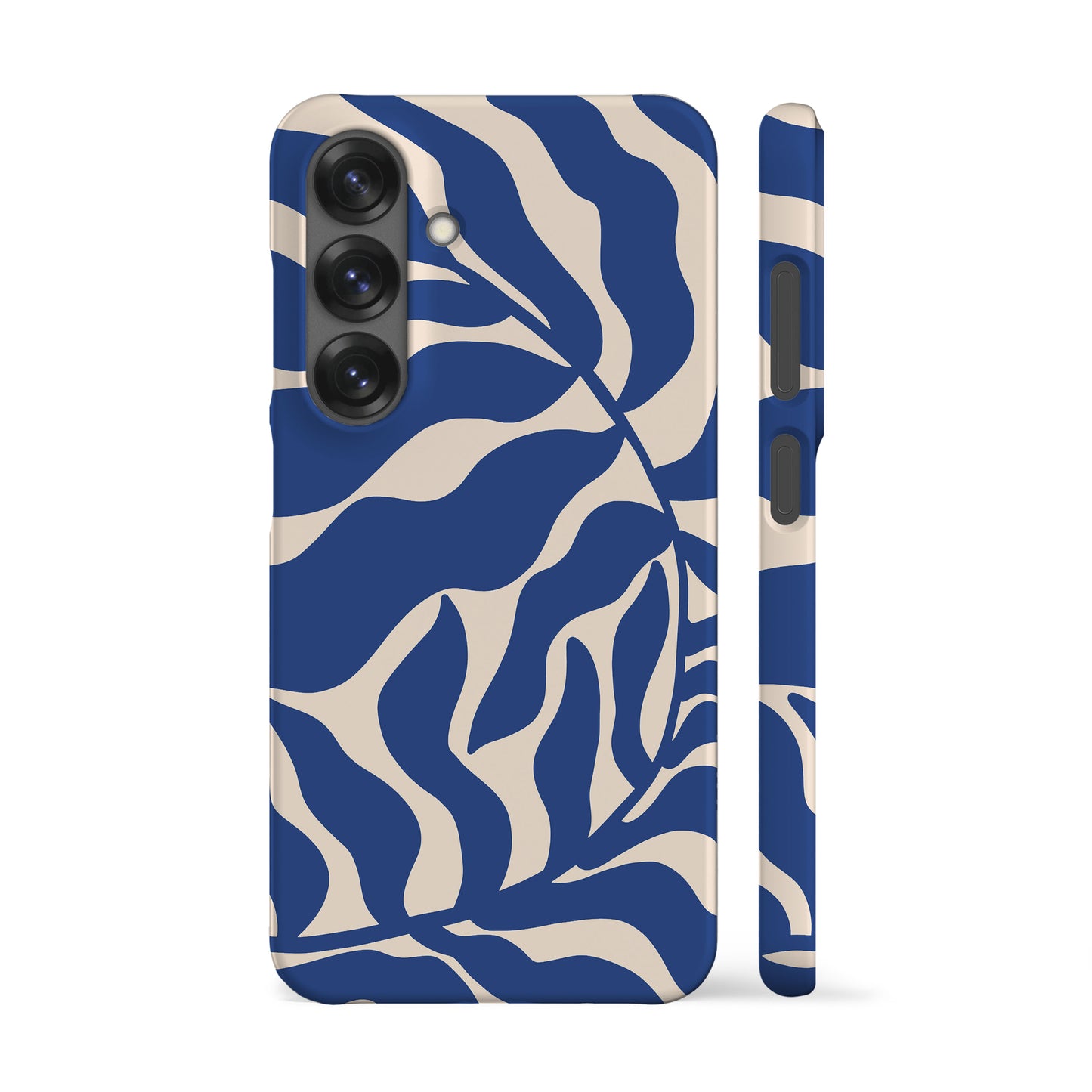 Abstract Blue Leaf Phone Case