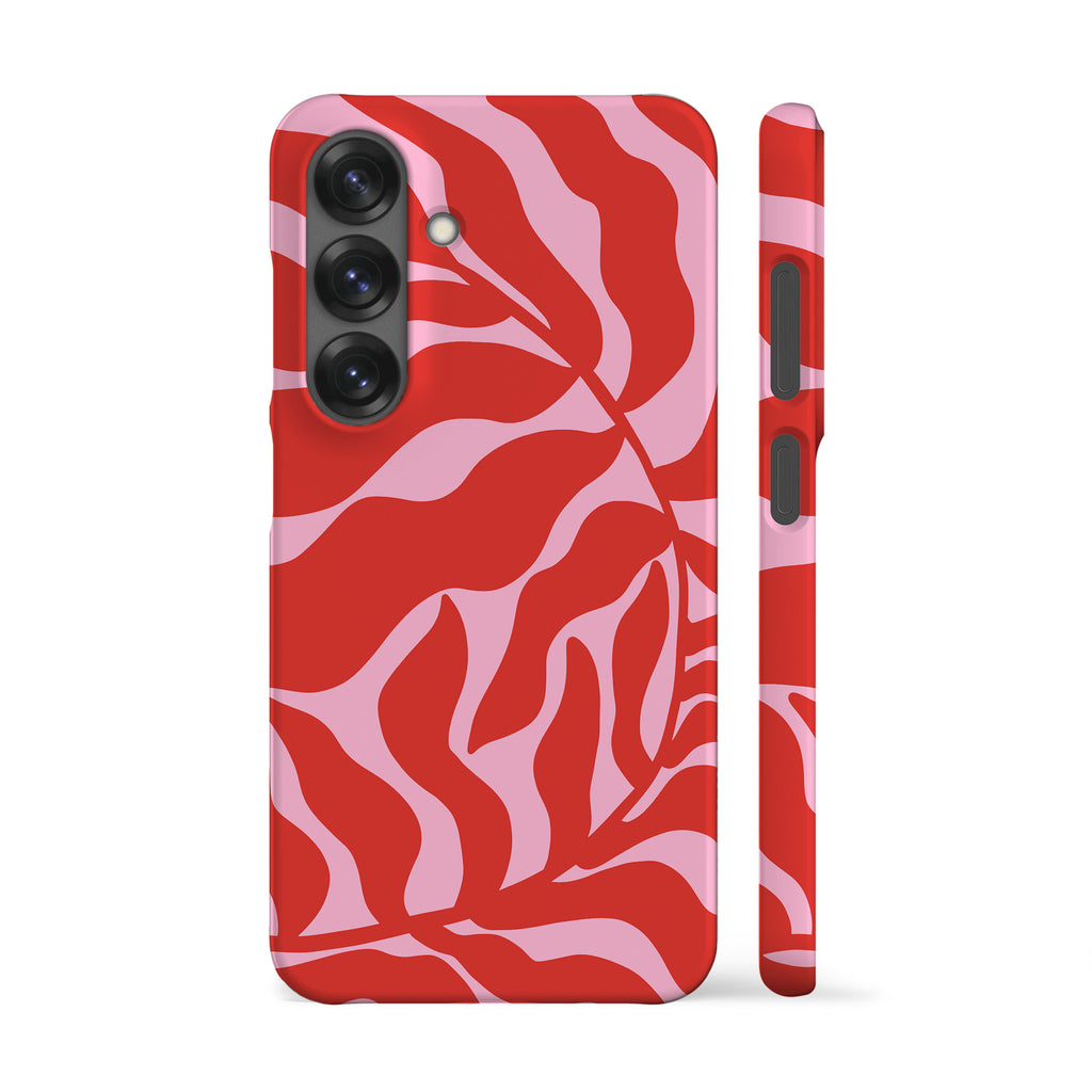 Abstract Pink Leaf Phone Case