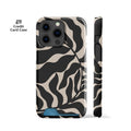 Organic Black Leaf Card Case