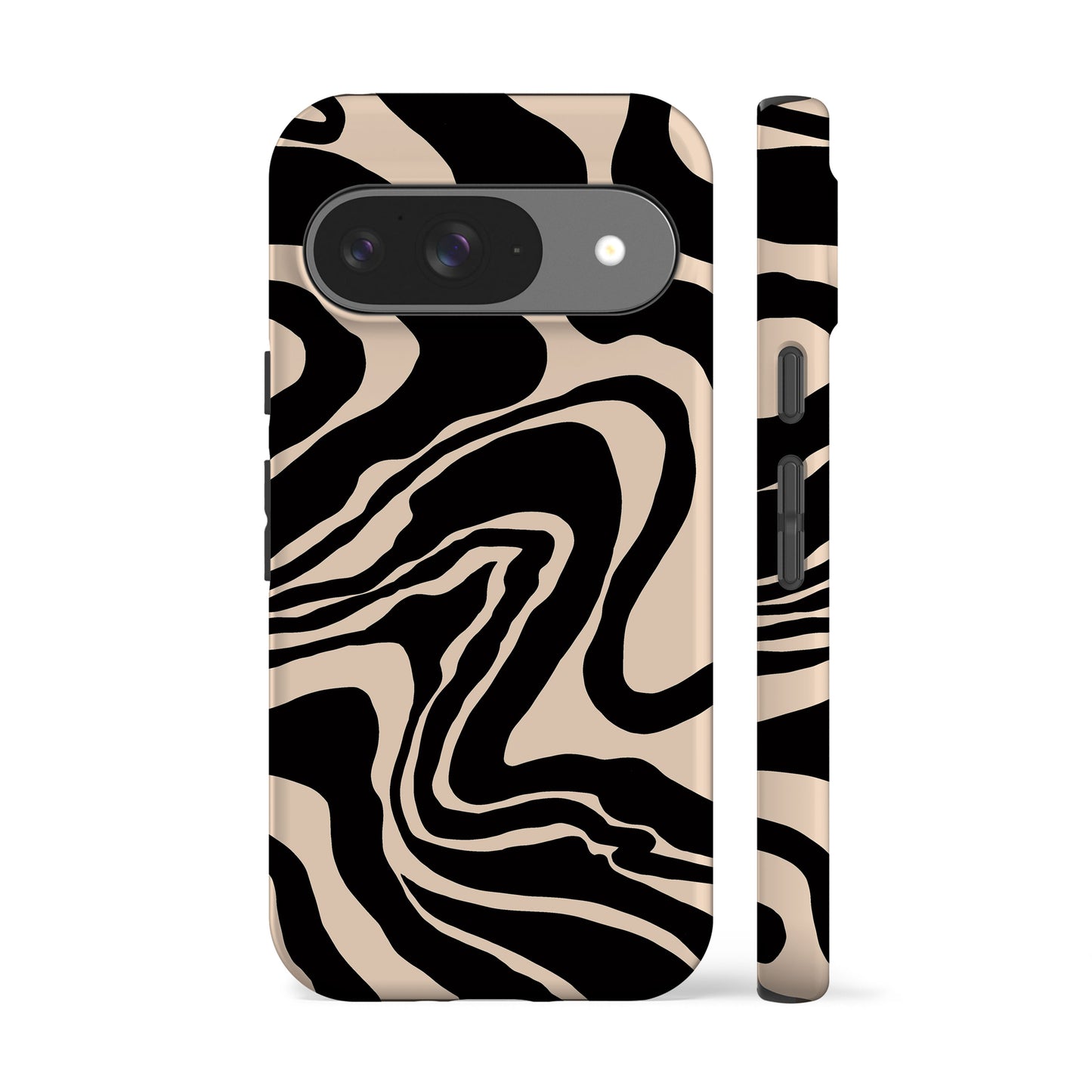 Liquid Marble Black Phone Case