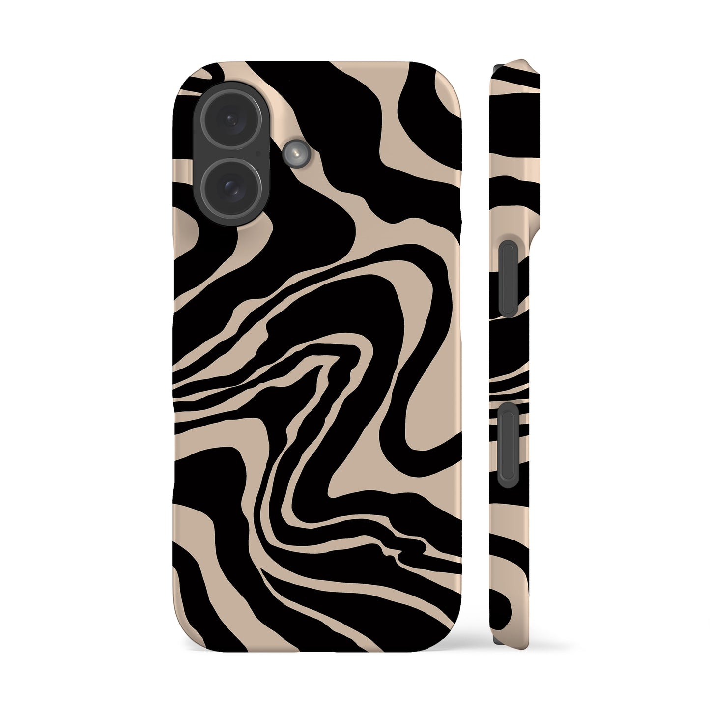 Liquid Marble Black Phone Case