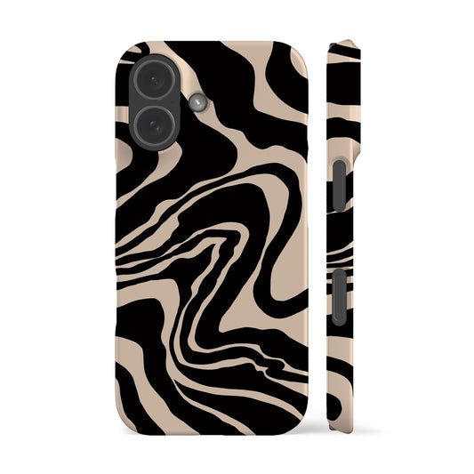 Liquid Marble Black Phone Case