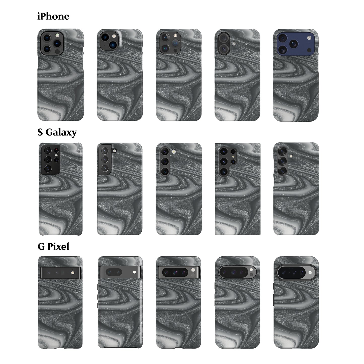 Liquid Silver Phone Case