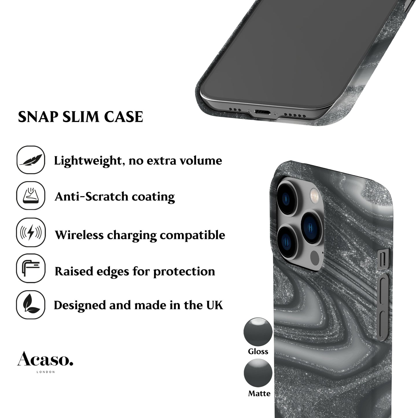 Liquid Silver Phone Case