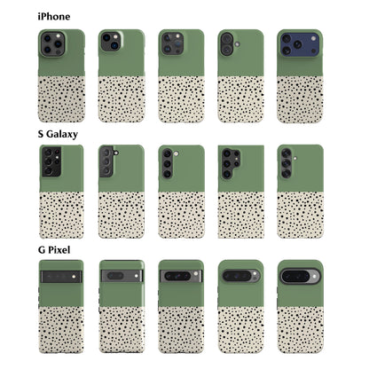 Liv Geo Dots Green Phone Case