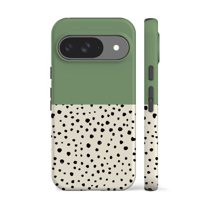 Liv Geo Dots Green Phone Case