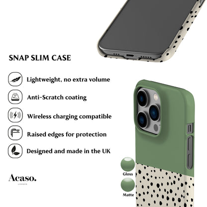 Liv Geo Dots Green Phone Case