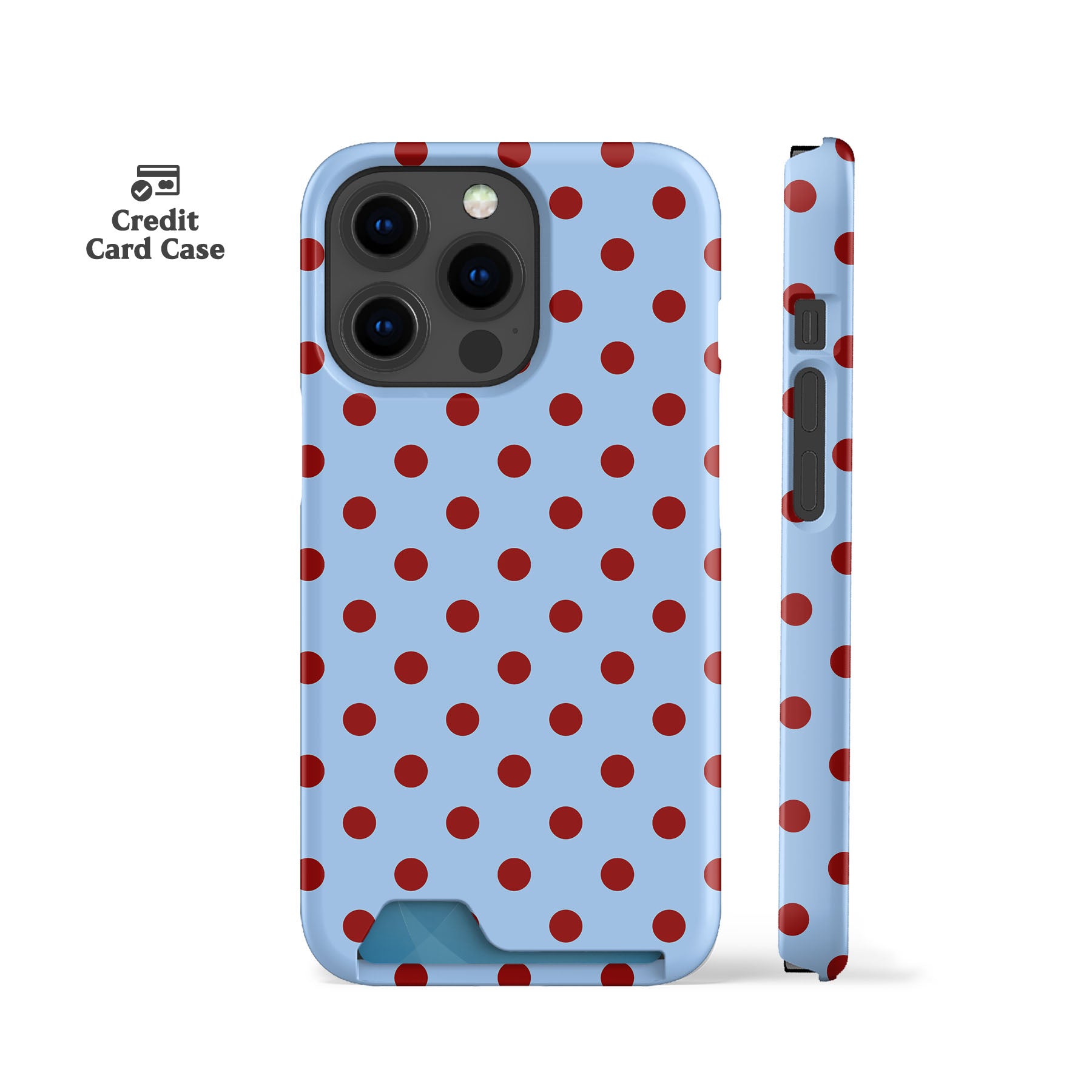 Lola Dots Light Blue Card Case