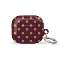 Lola Maroon Green Dots AirPods Cover