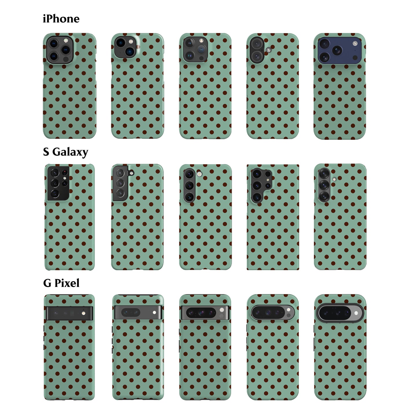Lola Dots Mint Green Phone Case