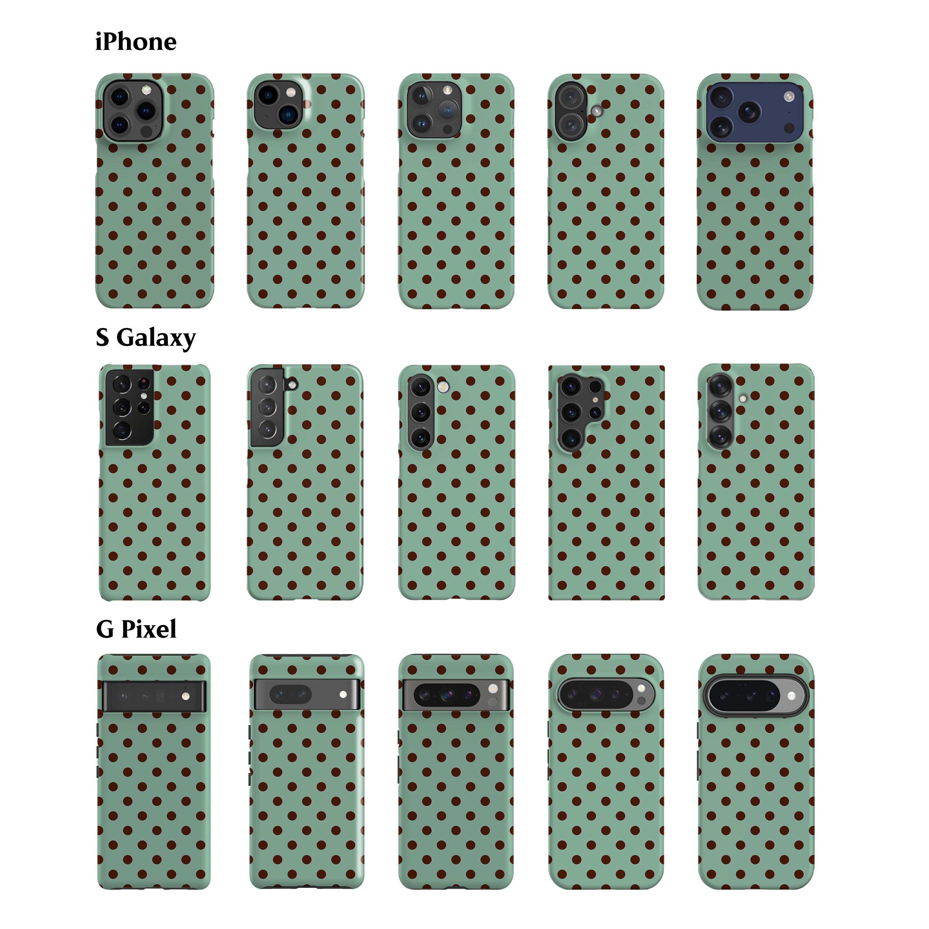 Lola Dots Mint Green Phone Case