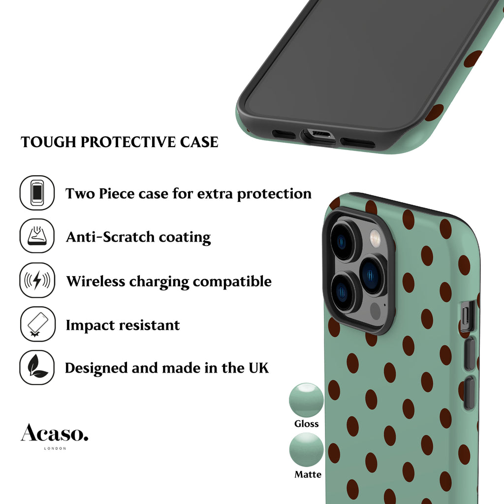 Lola Dots Mint Green Phone Case