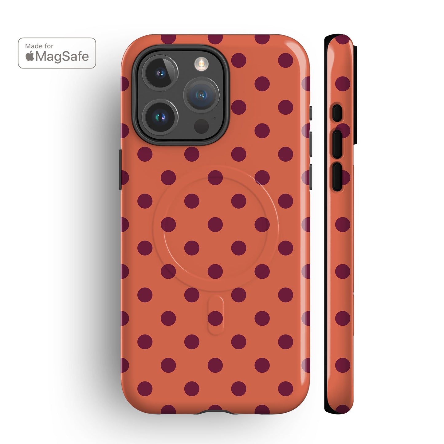 Lola Dots Orange MagSafe iPhone Case