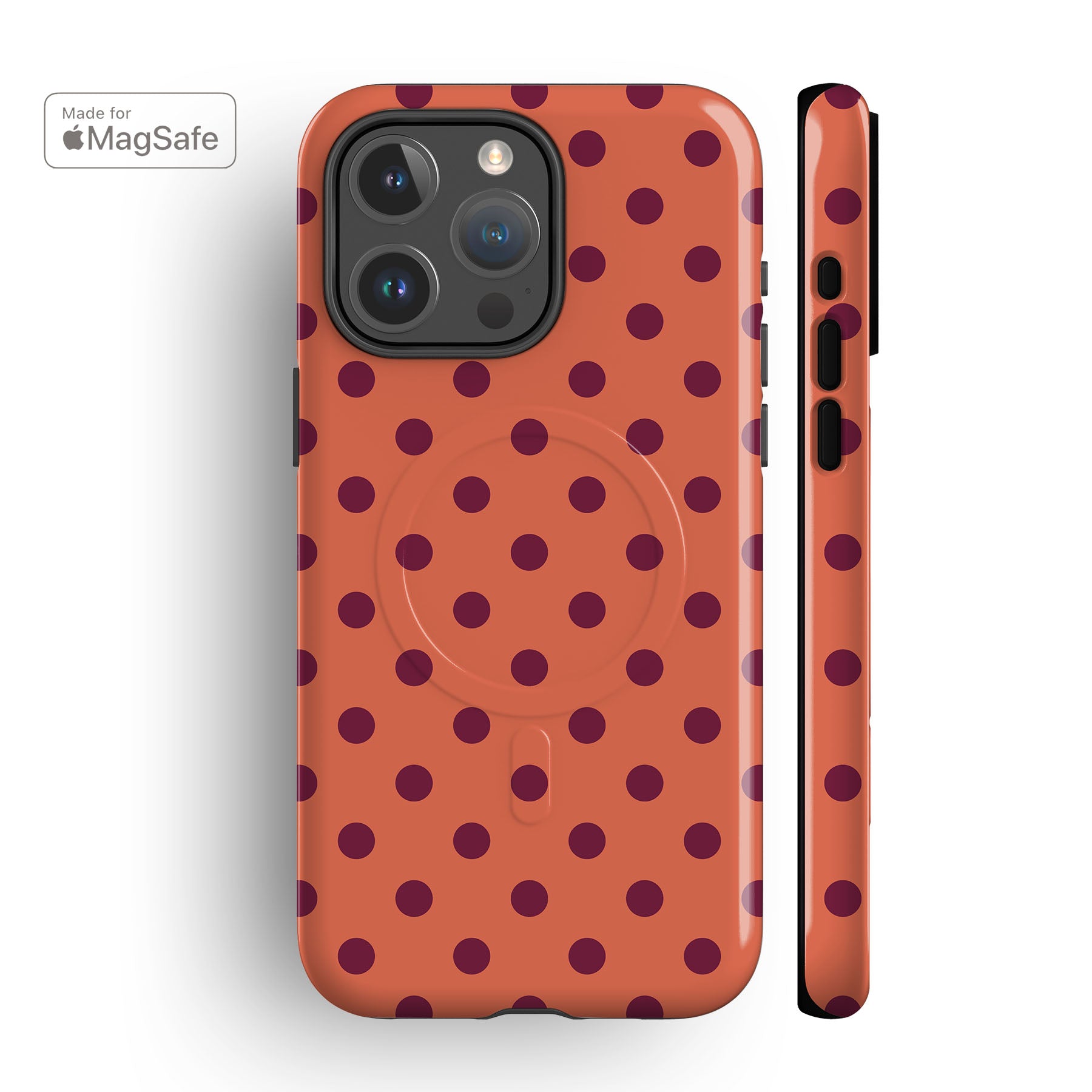 Lola Dots Orange MagSafe iPhone Case