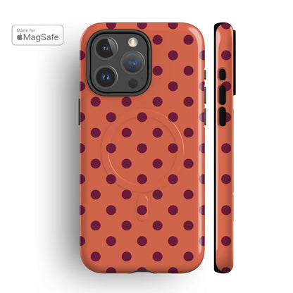 Lola Dots Orange MagSafe iPhone Case
