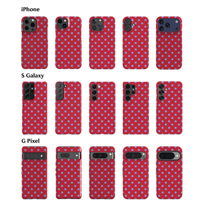 Lola Dots Red Blue Phone Case