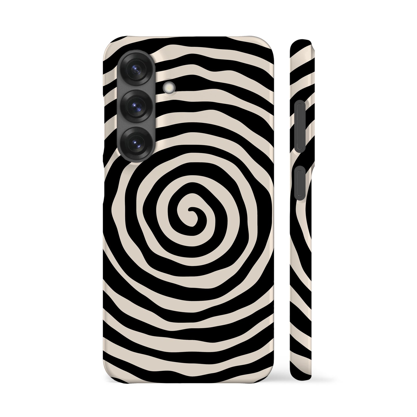 Black Spiral Phone Case