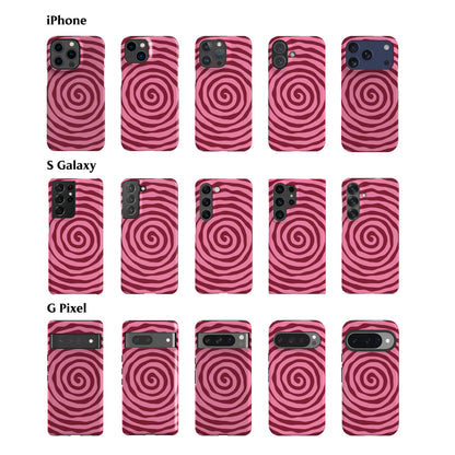 Pink Spiral Phone Case