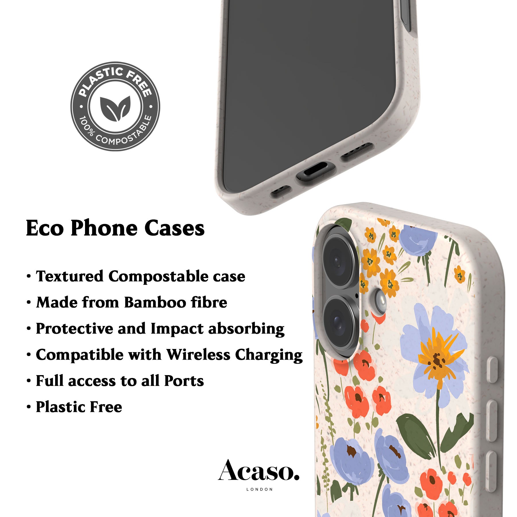 London Blossom Eco-Friendly Phone Case
