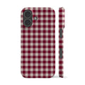 Maroon Plaid Phone Case