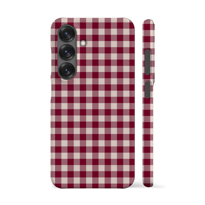 Maroon Plaid Phone Case