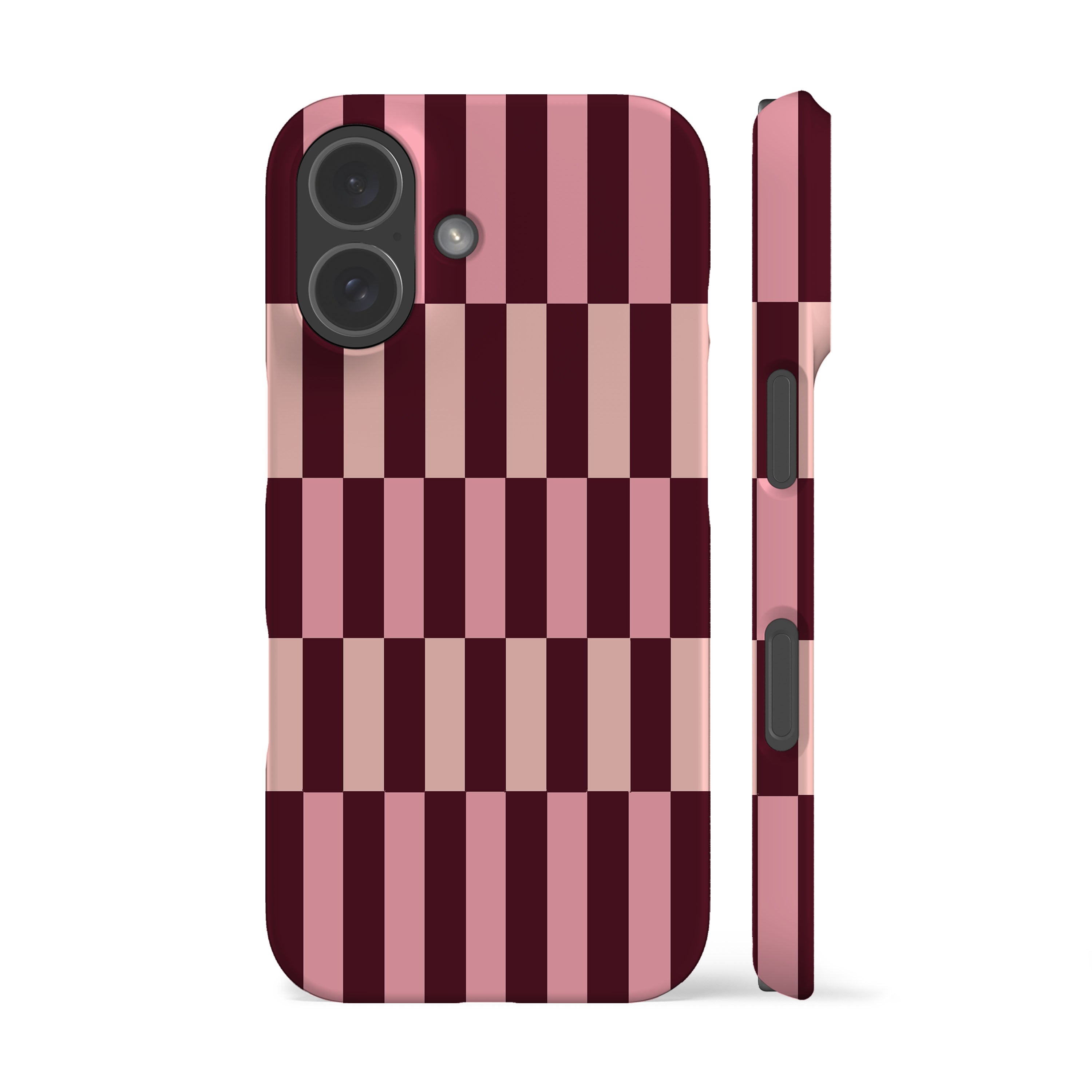 Maroon Spring Stripes Phone Case