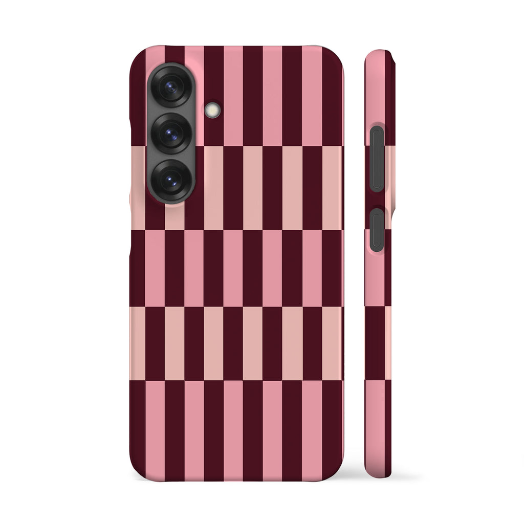Maroon Spring Stripes Phone Case