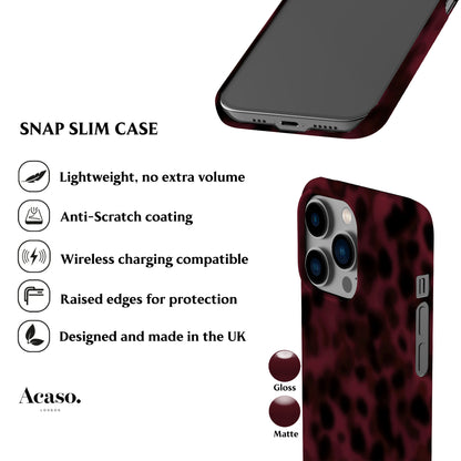 Maroon Tortoise Phone Case