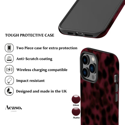 Maroon Tortoise Phone Case