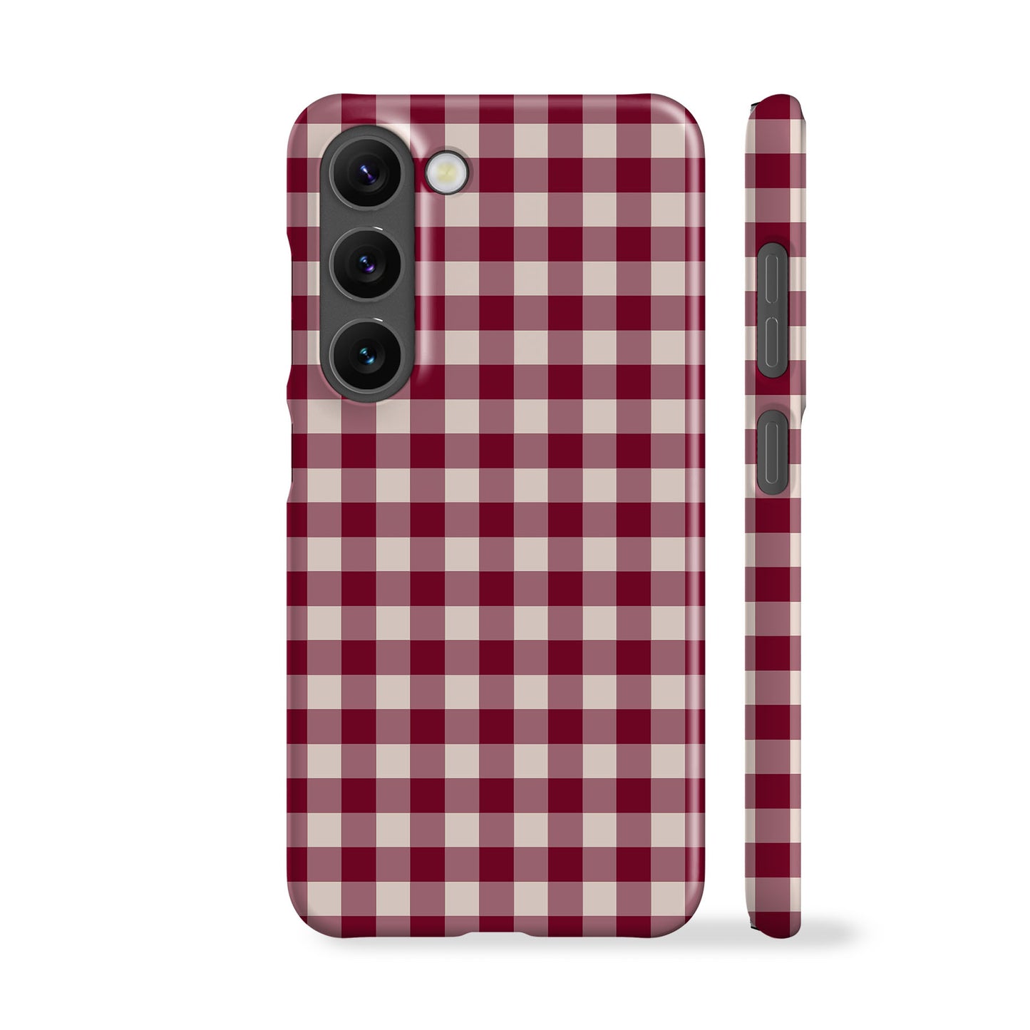 Maroon Plaid Phone Case