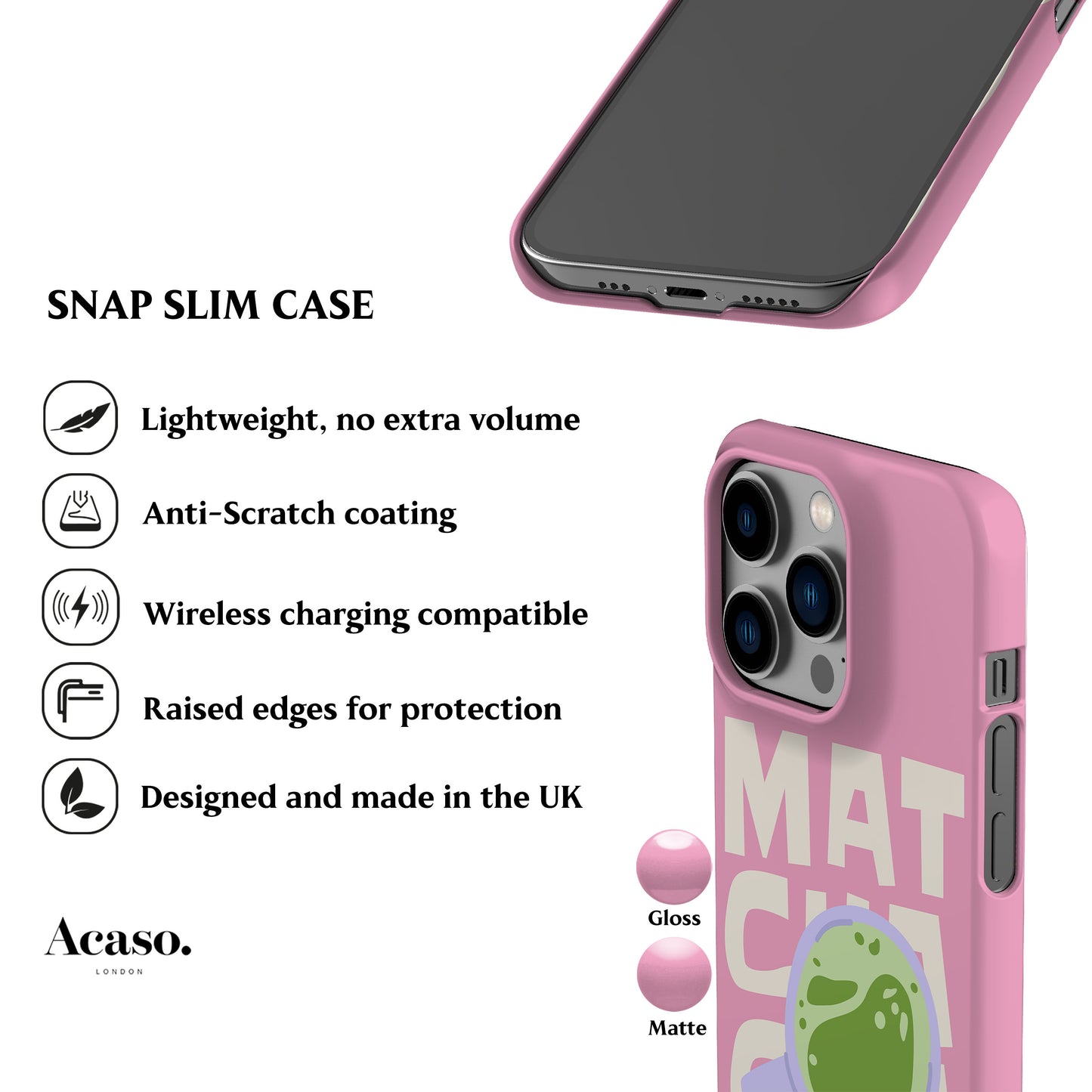 Matcha Cha Pink Phone Case