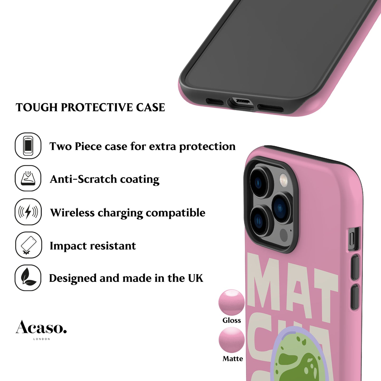 Matcha Cha Pink Phone Case