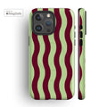 Matcha Cherry Waves MagSafe iPhone Case