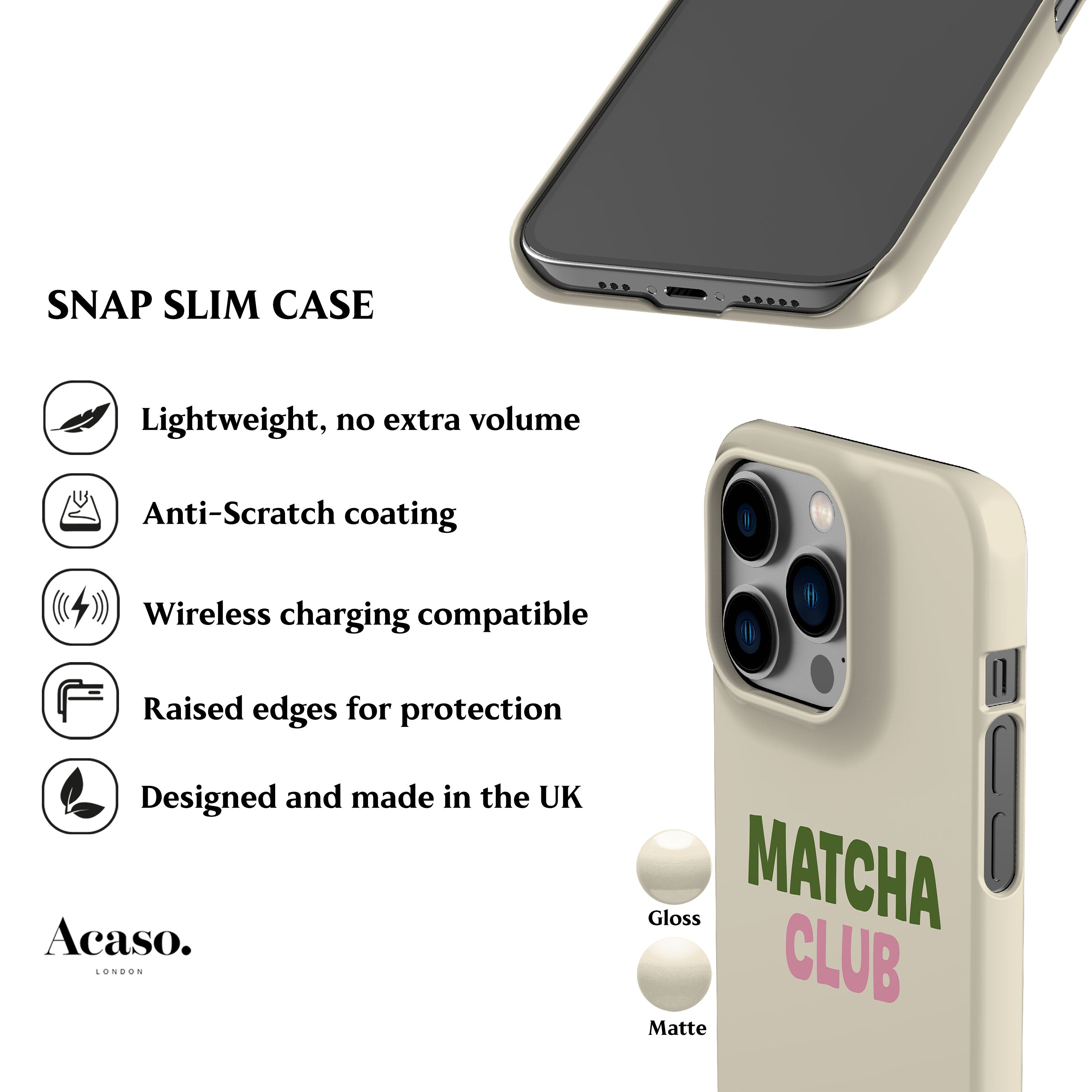 Matcha Club Phone Case