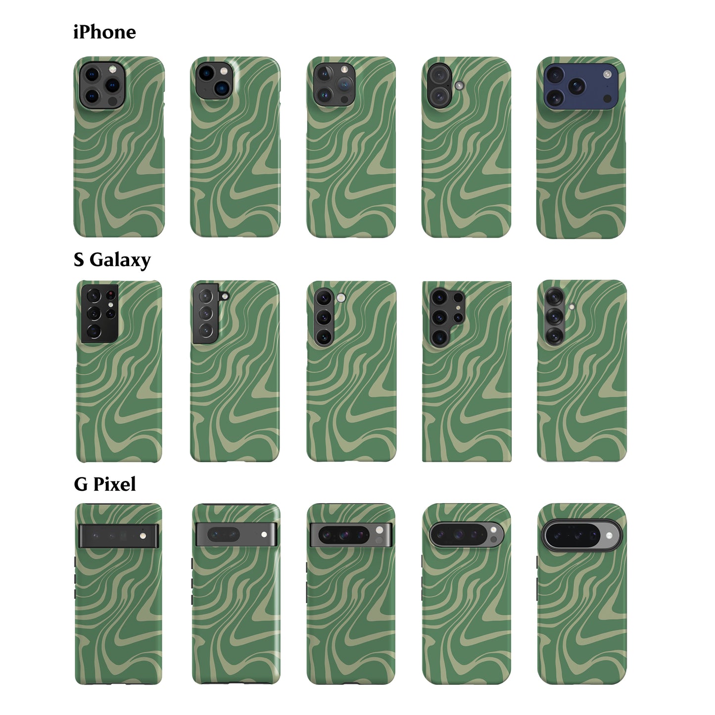 Matcha Swirl Phone Case