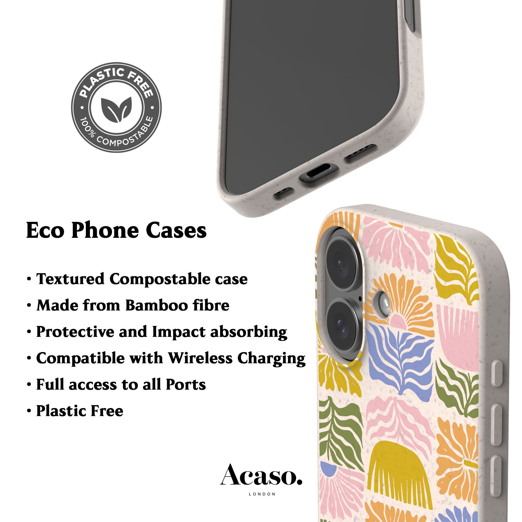 Cut Out Flowers Eco-Friendly Phone Case