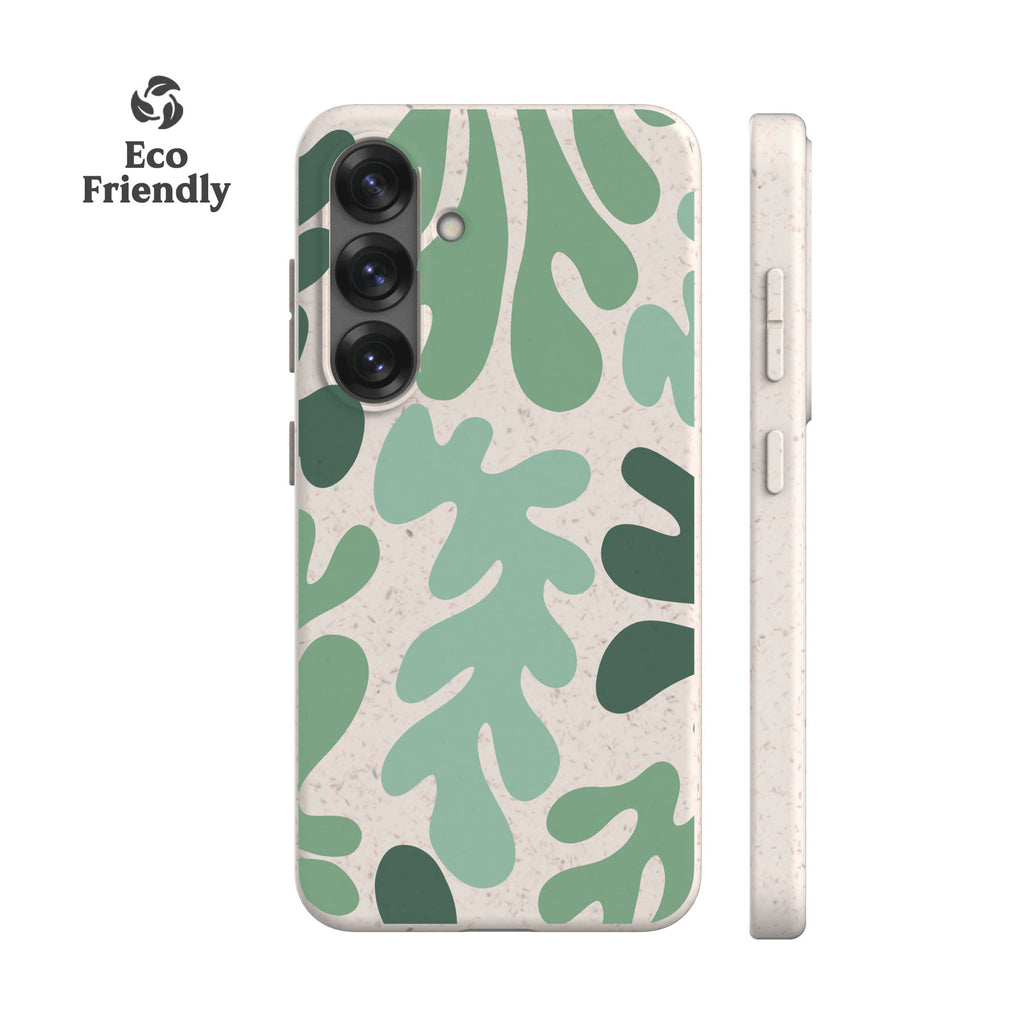 Green Coral Leaf Eco-Friendly Phone Case